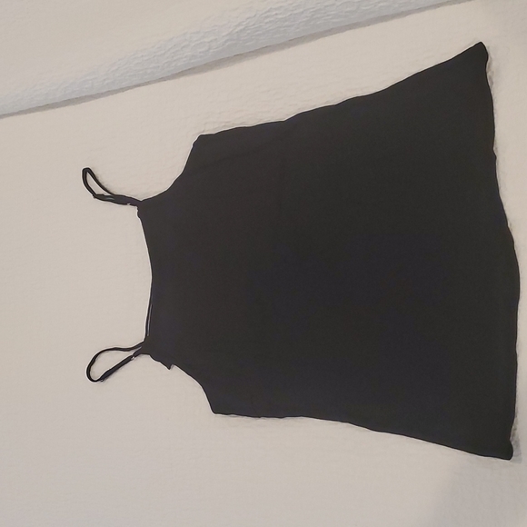 Aqua Tops - Aqua spaghetti strap laced in the back tank top